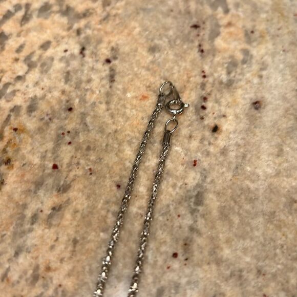 Wishbone silver woman's necklace - Picture 6 of 6